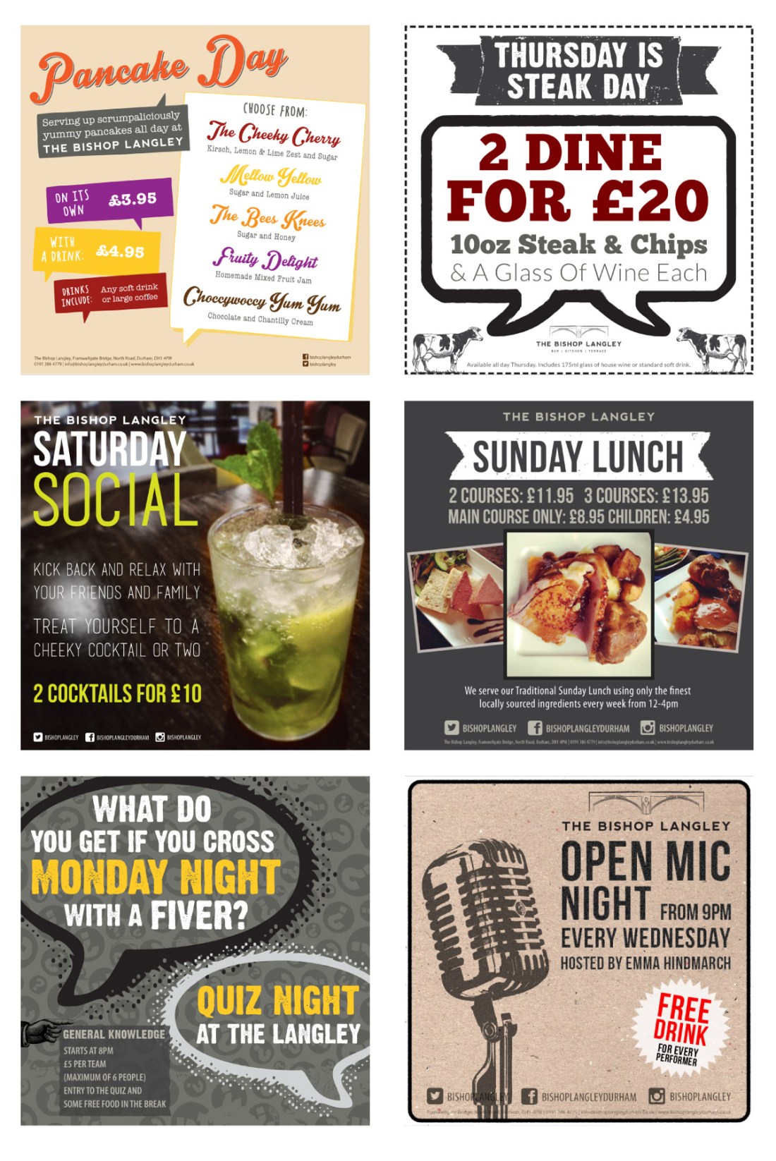 Various Promotional Tiles Designed for Facebook, e-marketing