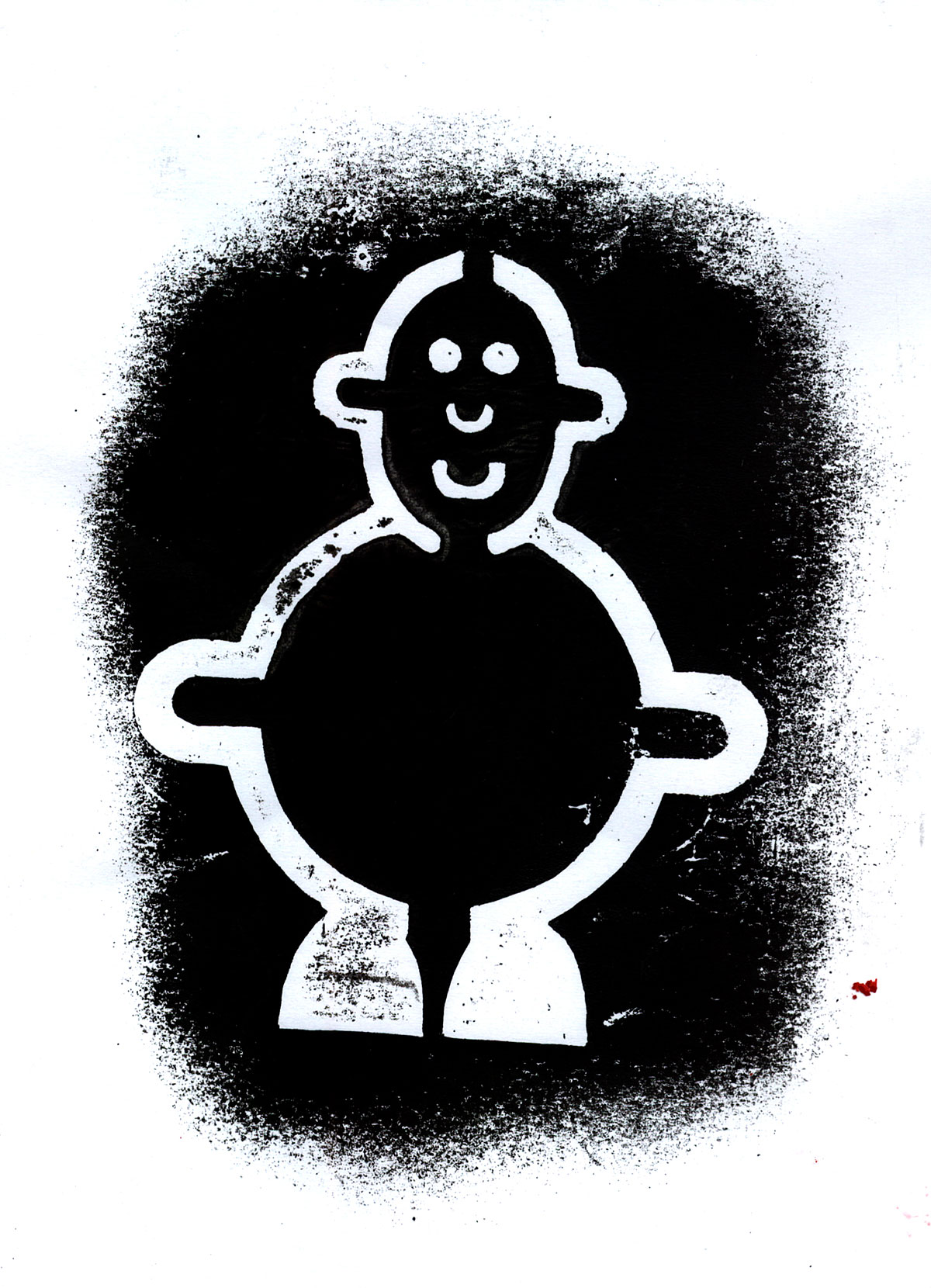 Mr Smileyman Art Print