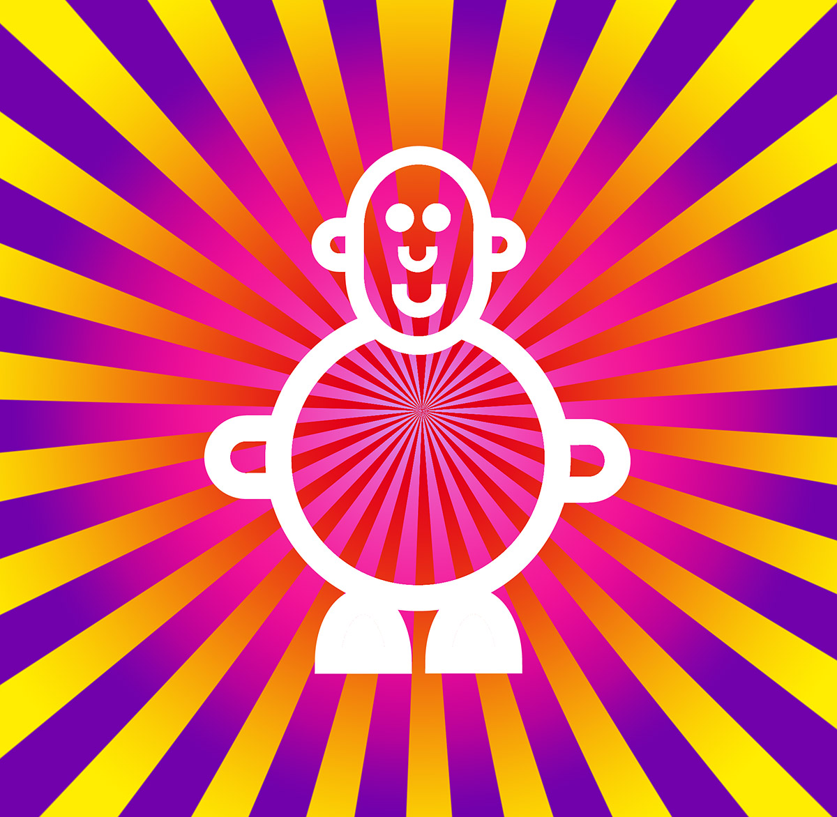 Mr Smileyman Sunrise Psychedelic Illustration