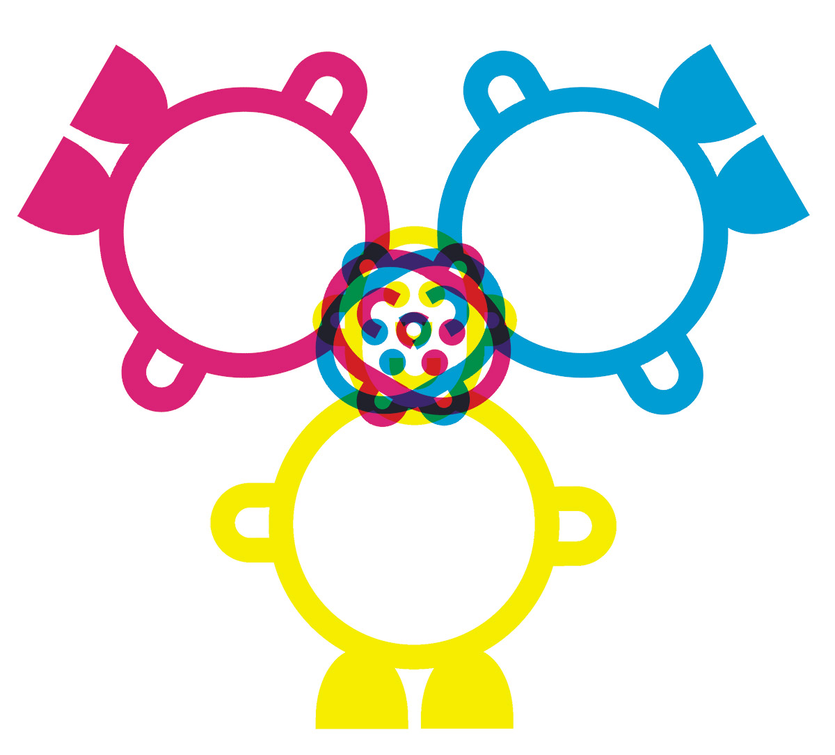 Mr Smileyman CMYK Illustration