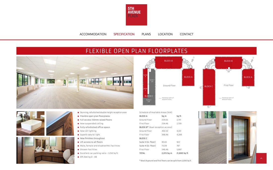 Website, specification