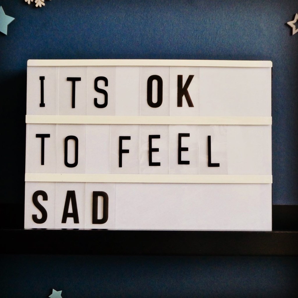 It's OK to feel sad Lightbox Quote